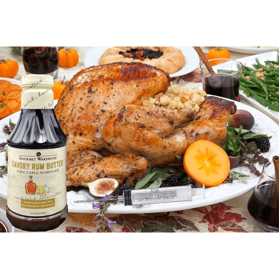 Savory Rum Butter Injectable Marinade 473ml Gourmet Warehouse