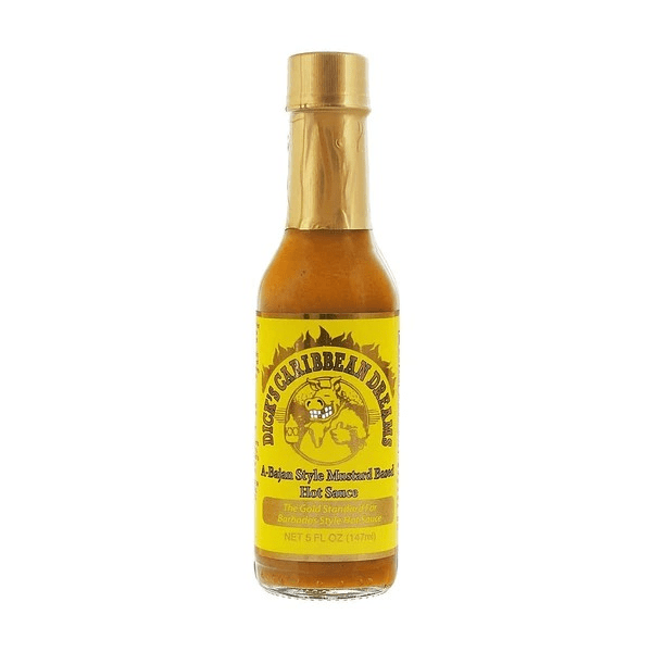 Dick's Caribbean Dreams – Scharfe Sauce auf Senfbasis nach Bajan-Art, 147 ml