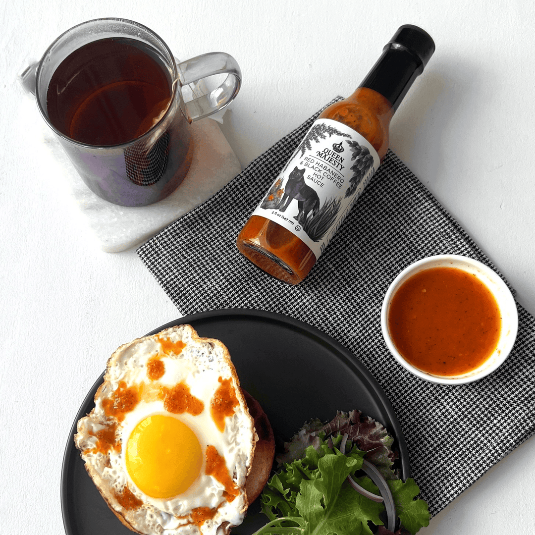 Red Habanero & Black Coffee Hot Sauce 147ml Queen Majesty
