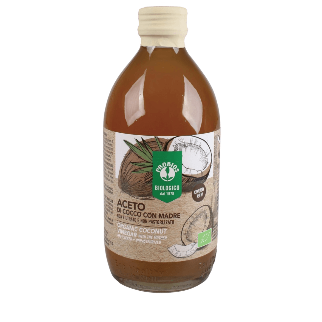 Probios Organic Coconut Vinegar - Unfiltered 500ml - €6.55, Shop now at Red Hot Foods
