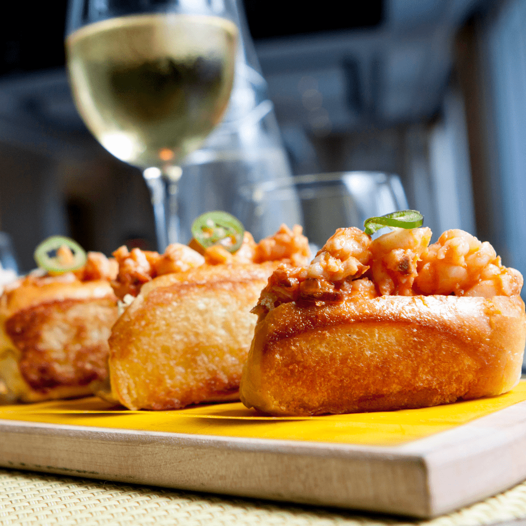 Shrimp rolls with a kick of Old Bay!