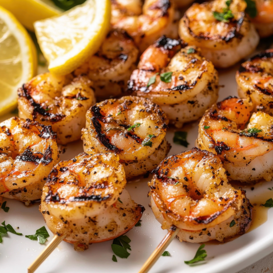 Cajun Shrimp Skewers with Slap Ya Mama