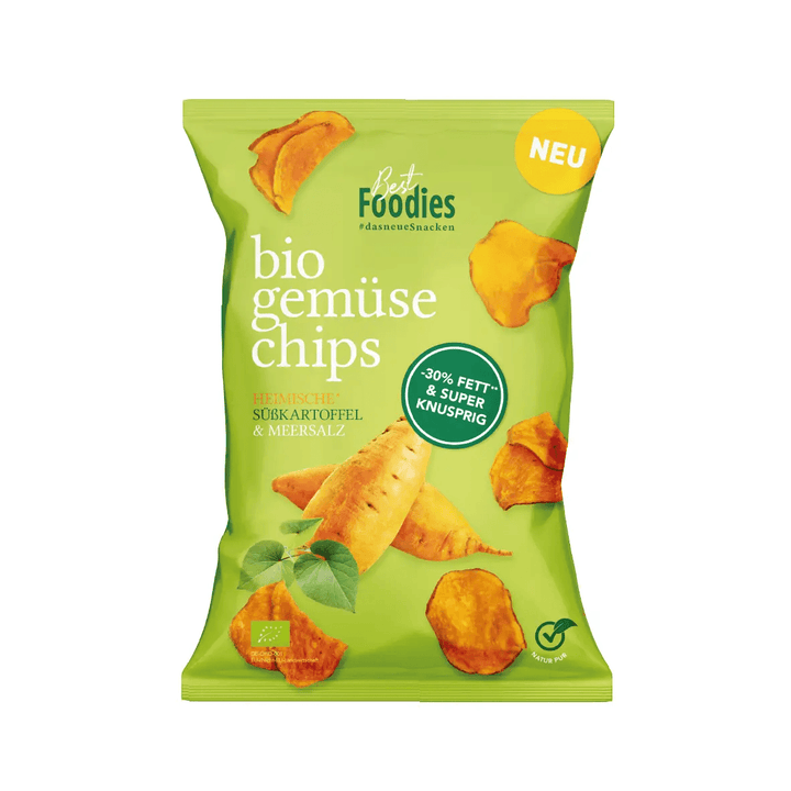 Best Foodies Organic Vegetable Chips - Local Sweet Potato 70g - €2.95, Shop now at Red Hot Foods