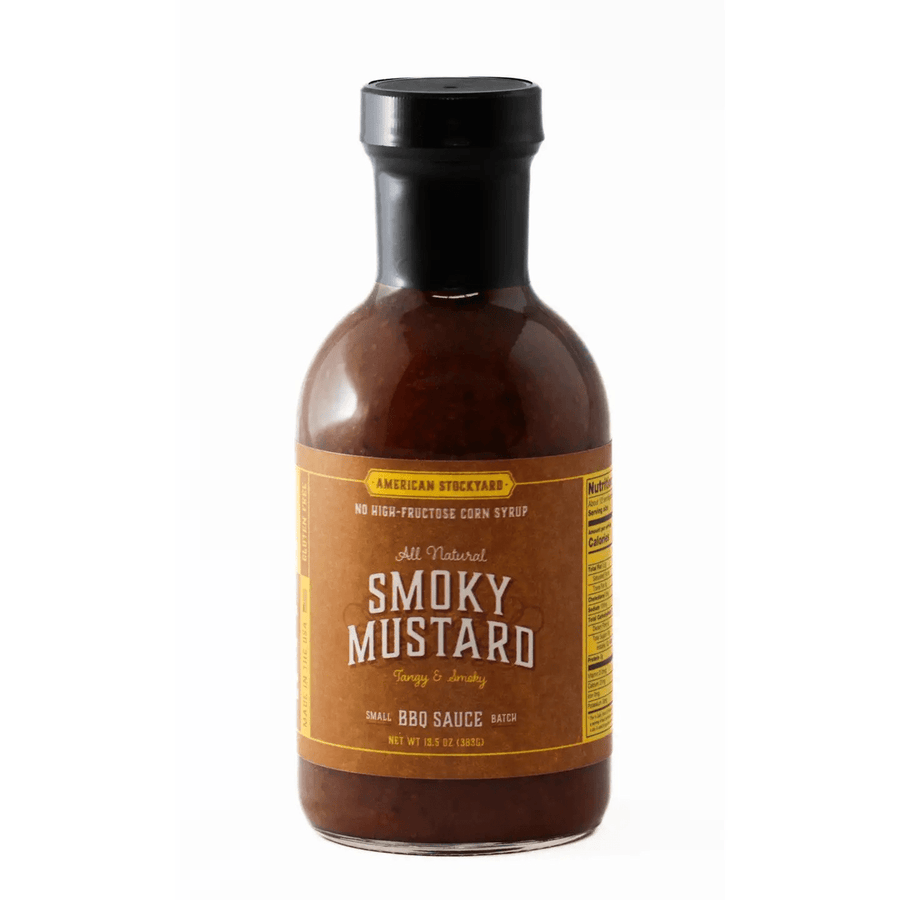 Smoky Mustard Bbq Sauce 363g American Stockyard