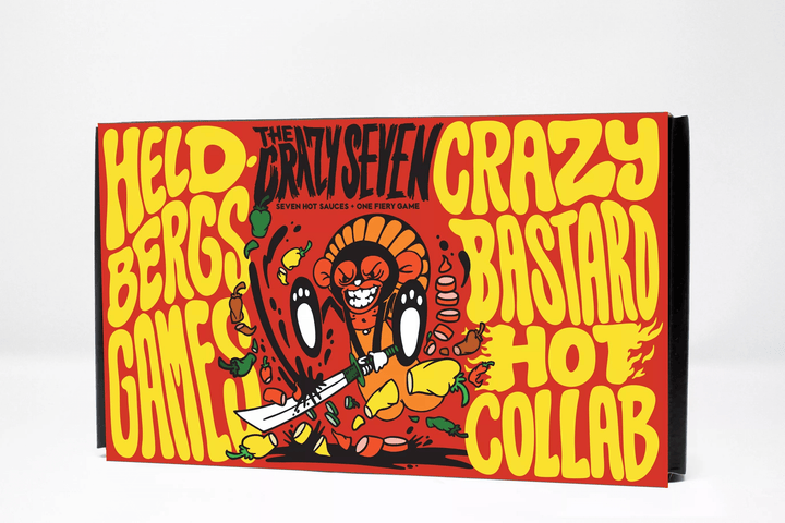 Crazy 7 Hot Sauce Set & Game Crazy Bastard