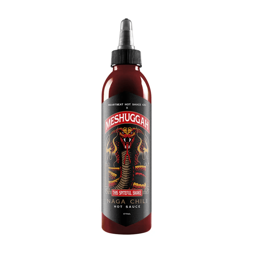 Meshuggah x Heartbeat Hot Sauce "This Spiteful Snake" Naga Chili 177ml Heartbeat Hot Sauce