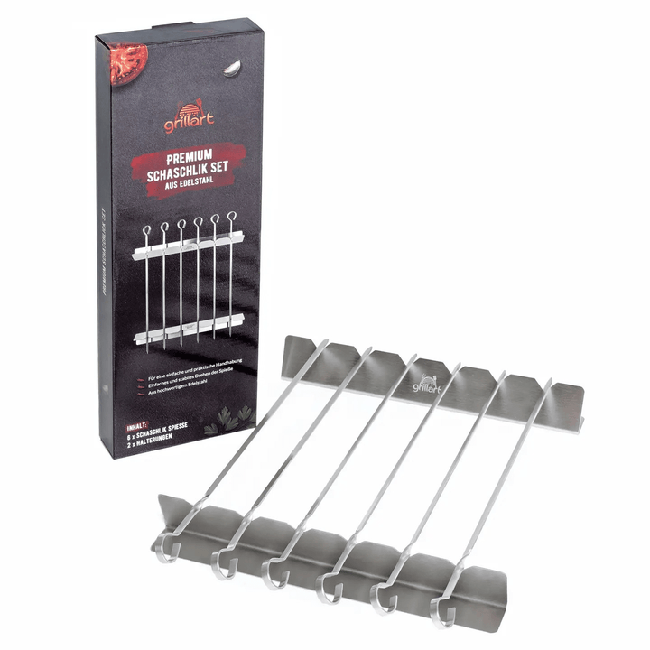 Premium Stainless Steel Kebab Skewers with Frame