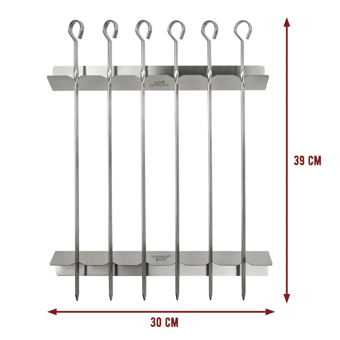 Premium Stainless Steel Kebab Skewers with Frame