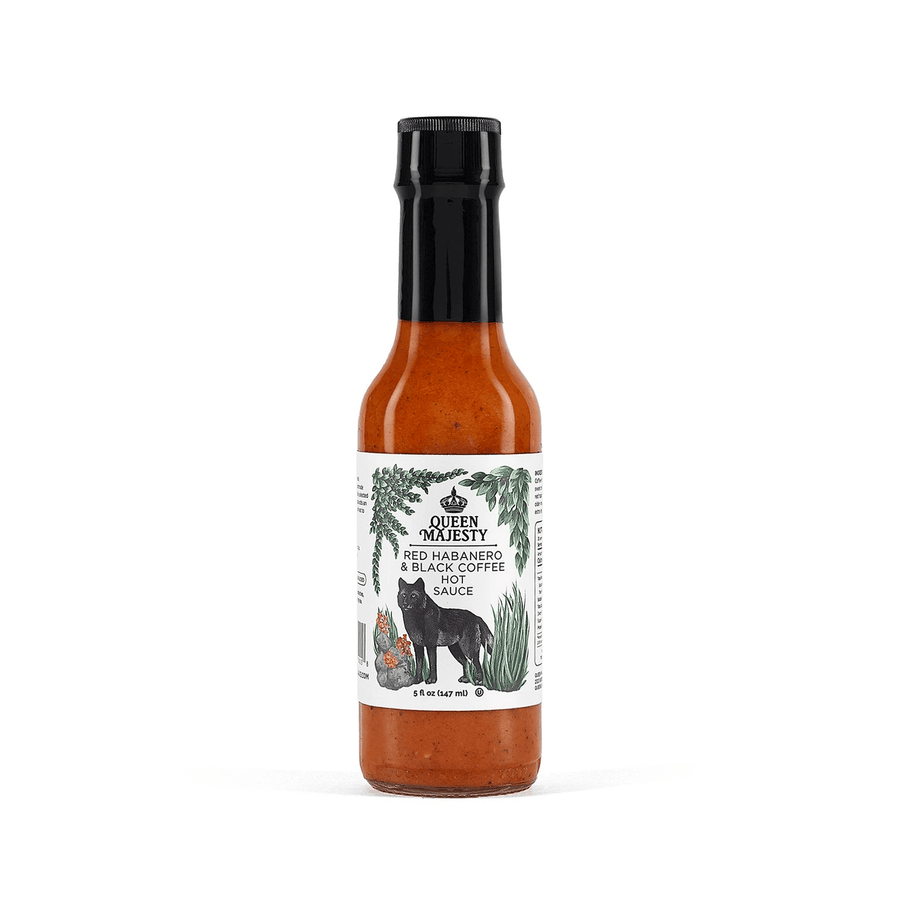 Red Habanero & Black Coffee Hot Sauce 147ml Queen Majesty