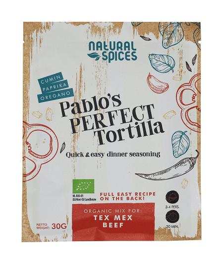 Bio Pablos Perfect Tortilla Mix 30g Natural Spices